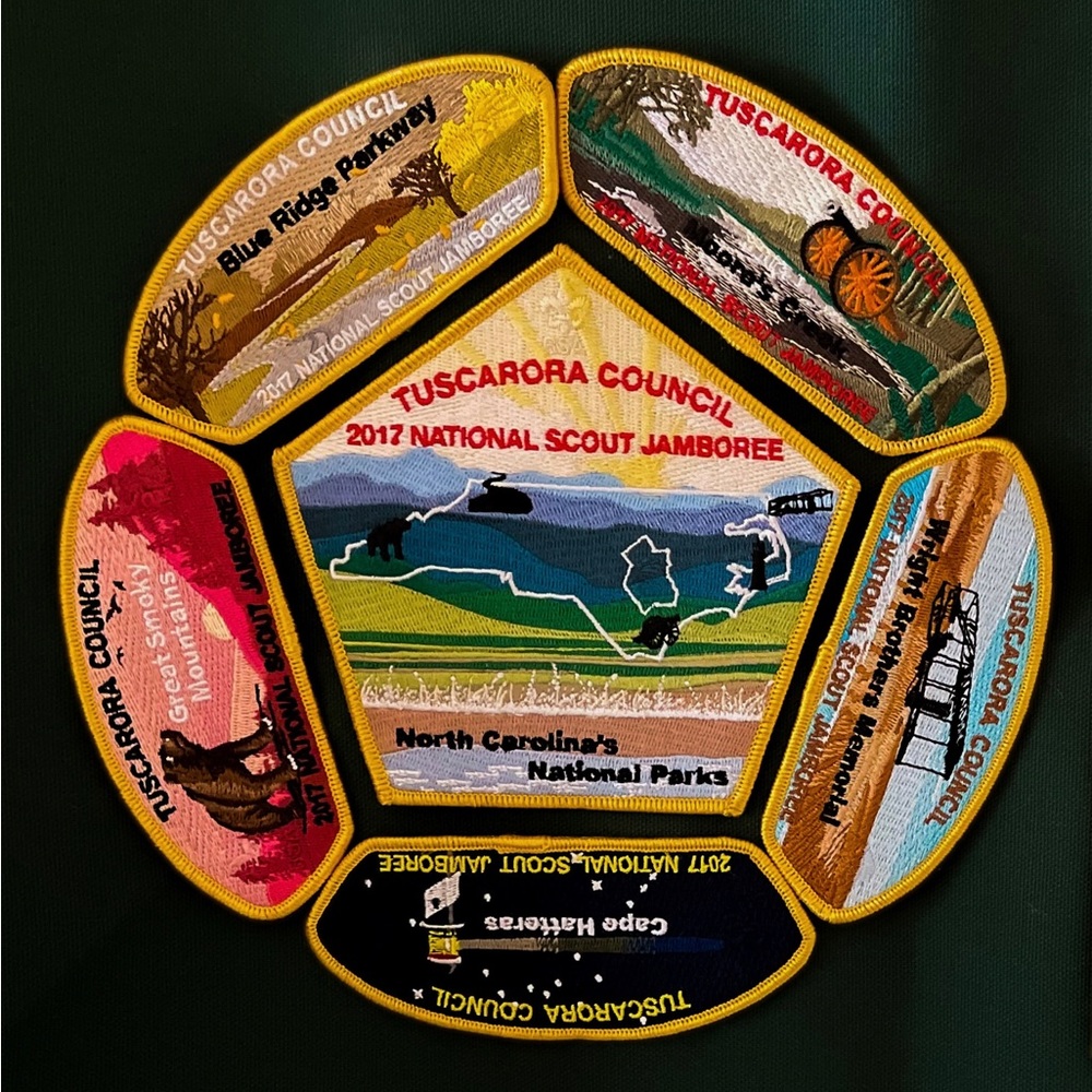 2017 National Jamboree - Tuscarora Council Contingent Complete Patch Set